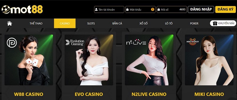 Làm sao để tham gia chơi game Casino tại Mot88?